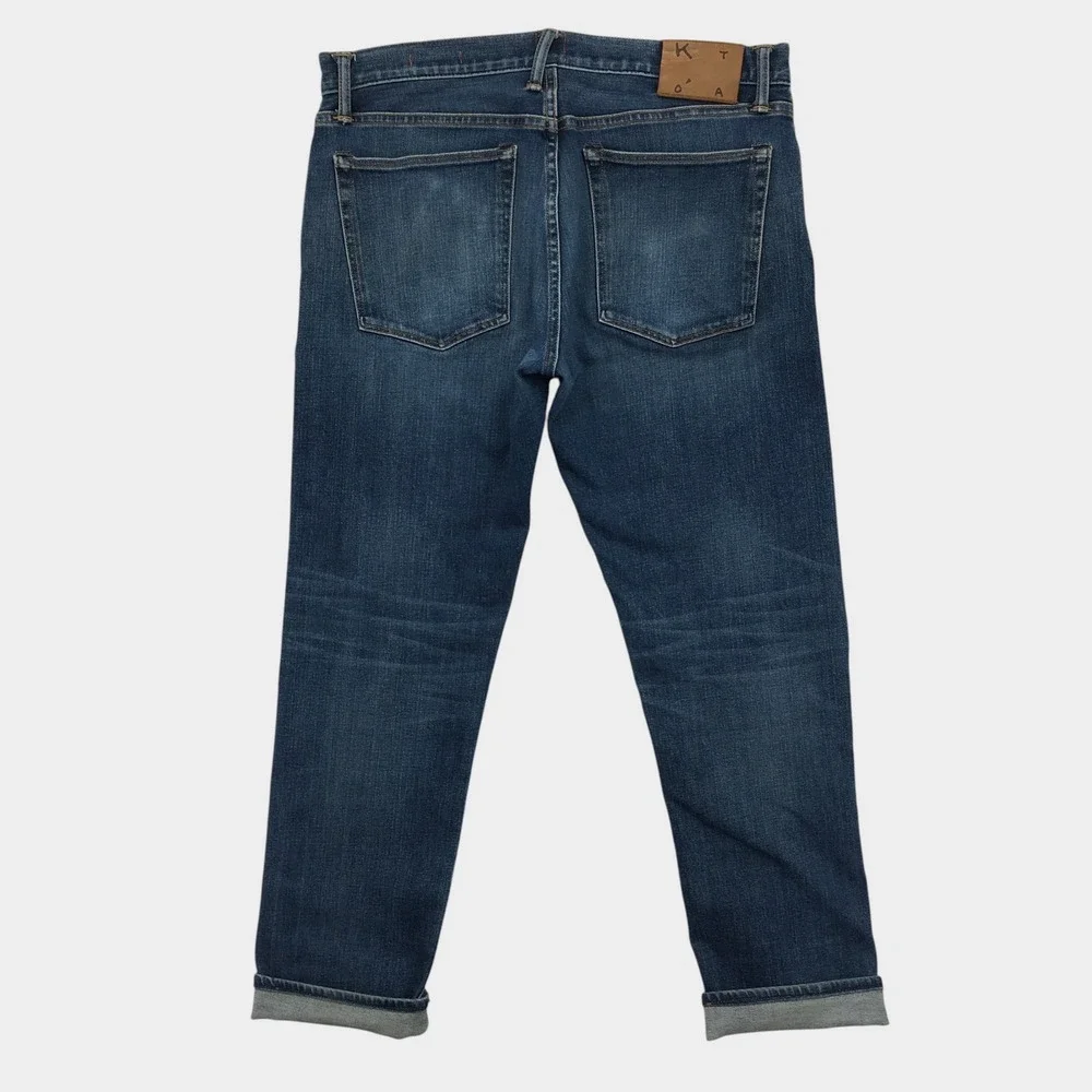 Kato by Hiroshi Kato The Pen Slim Selvedge Jeans Blue Rain Wash Mens 34 USA Made